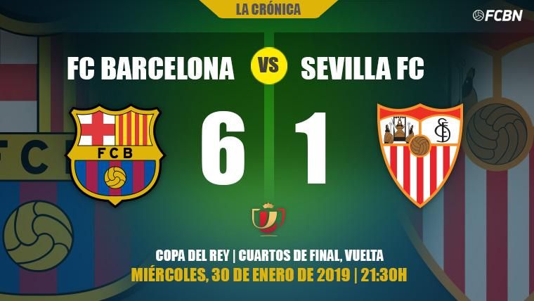 El ‘Rey de Copas’ se come al Sevilla: El Barça está en semis de la Copa del Rey (6-1)