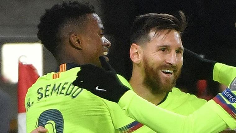 ¡Primer gol con el Barça! Semedo adelantó a los culés en Montilivi