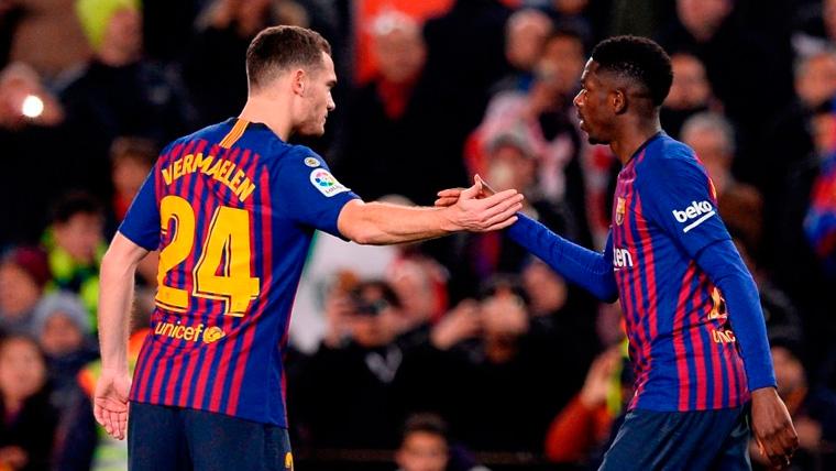 Vermaelen se convierte en un experto en reaparecer en el Barça con buenas sensaciones