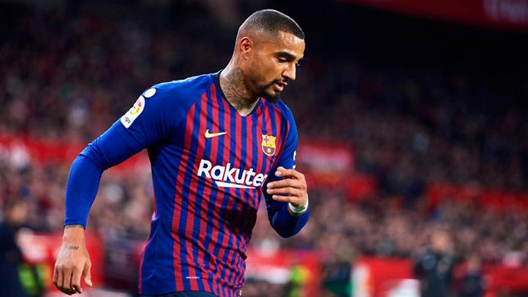 El Barça reclamó dos posibles penaltis sobre Kevin-Prince Boateng ante el Valladolid