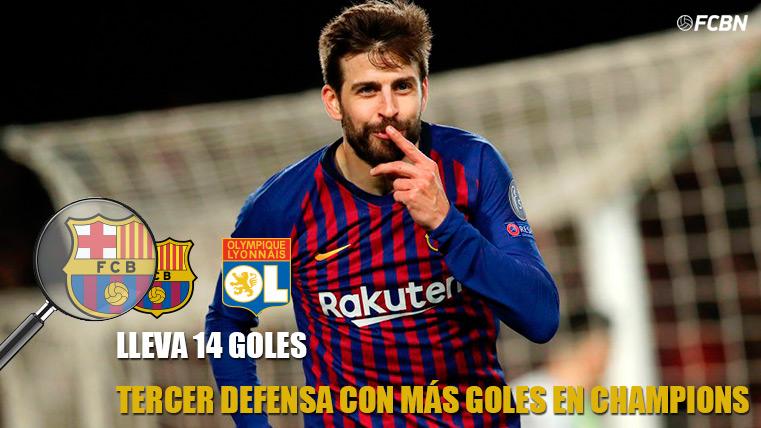 Piqué se convierte en el tercer defensa con más goles de la historia de la Champions