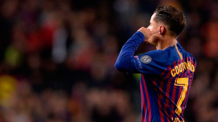 Coutinho da explicaciones tras su polémico gesto al Camp Nou