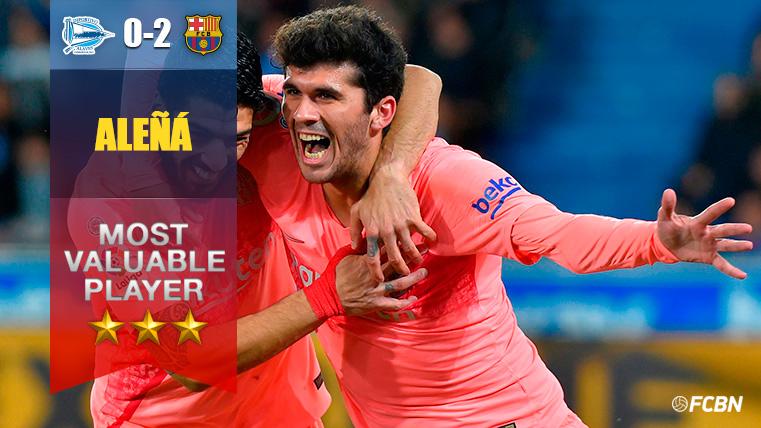 Aleñá brilló por encima del resto en Mendizorroza: Gol y partidazo del canterano del Barça
