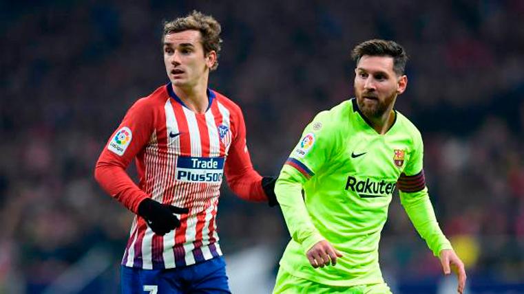 La posición de Griezmann en un teórico once de gala del Barça
