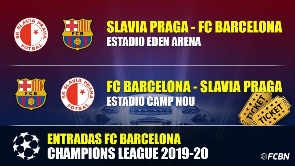 Entradas FC Barcelona-Slavia Praga – Champions League 2019-2020