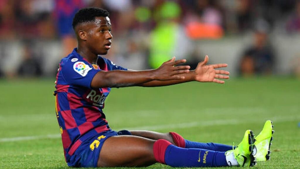 Ansu Fati lo intentó sin suerte contra el Celta