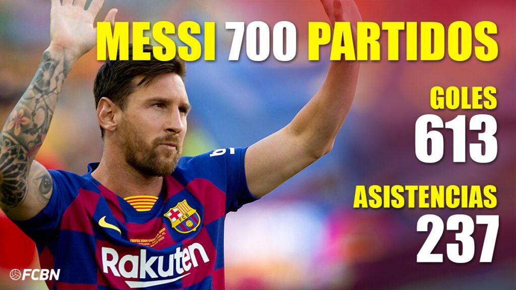 Messi sigue haciendo historia y alcanza los 700 partidos con el Barça