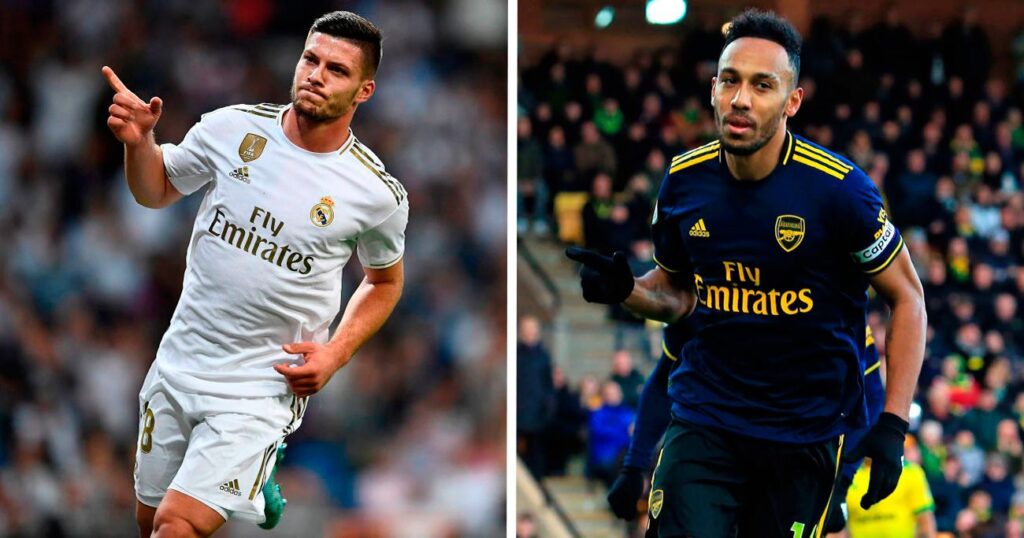 El Arsenal habría pedido a Jovic para traspasar a Aubameyang al Real Madrid