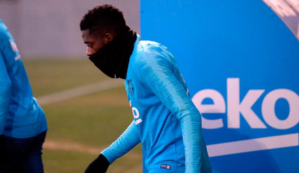 ALARMA: Dembélé se retira del entrenamiento por unas molestias