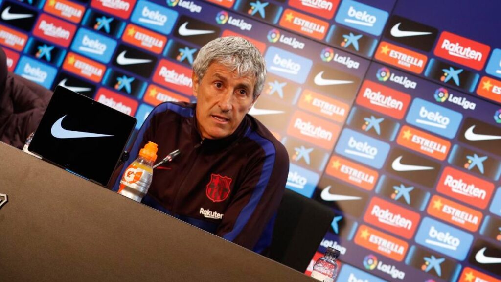 Setién analiza al Barça: El Eibar, Messi, la Champions, Braithwaite, Akieme…