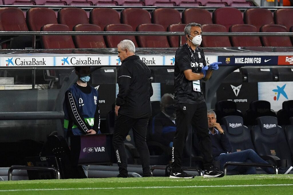 El Leganés, muy descontento con el árbitro del Camp Nou