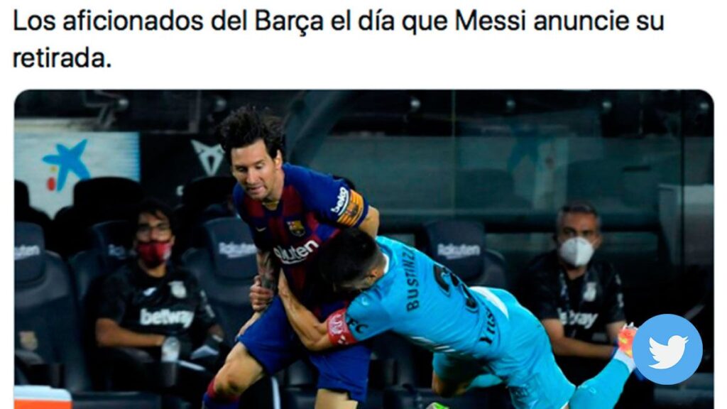 ‘Memes’ en las redes sociales tras el placaje de Bustinza a Messi
