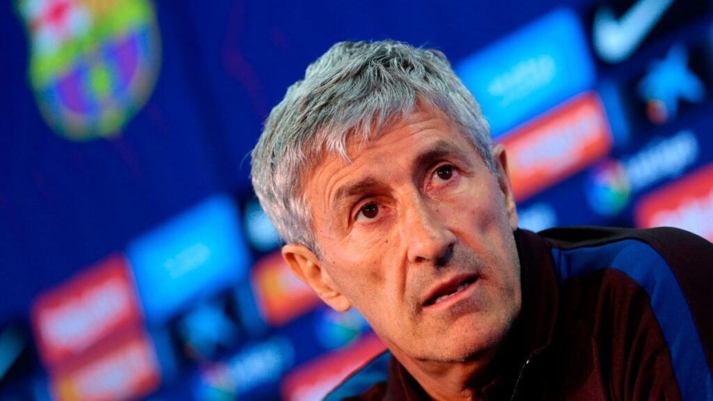 Setién confirma sus planes para que el Barça luche por LaLiga