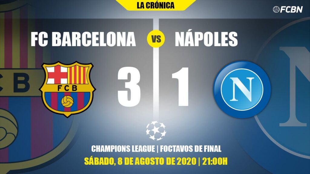 El Barça tira de pegada ante el Nápoles y competirá la Champions en Lisboa (3-1)