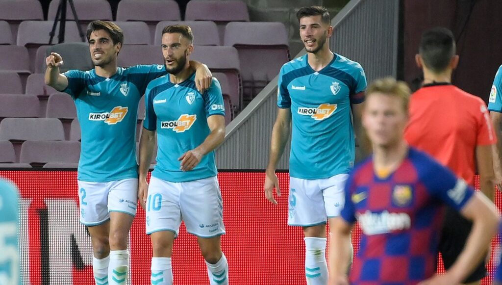 Osasuna podría recuperar a 3 jugadores importantes en la visita al Barça