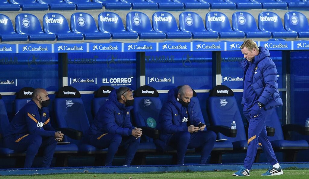 Ronald Koeman no esconde su enfado con el FC Barcelona