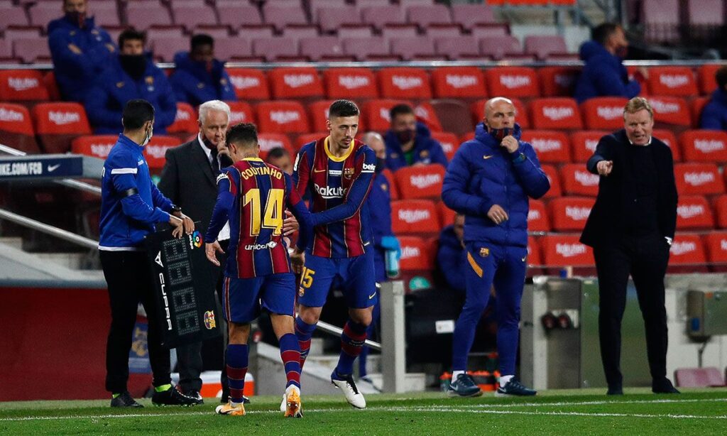 Los jugadores que no arrancan: Lenglet, Trincao, Coutinho, Pjanic, Umtiti…