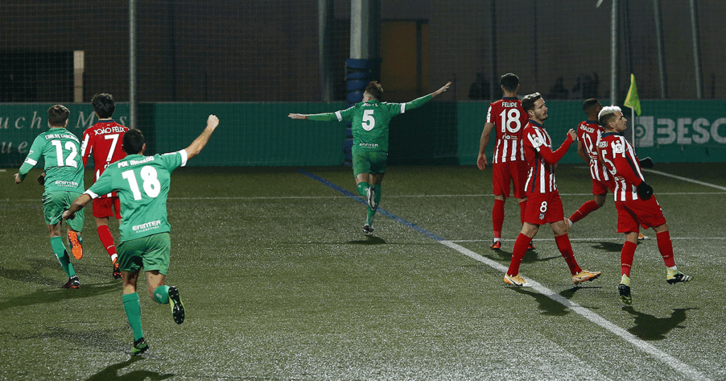 El Atlético cae eliminado en la Copa del Rey por el Cornellà (1-0)