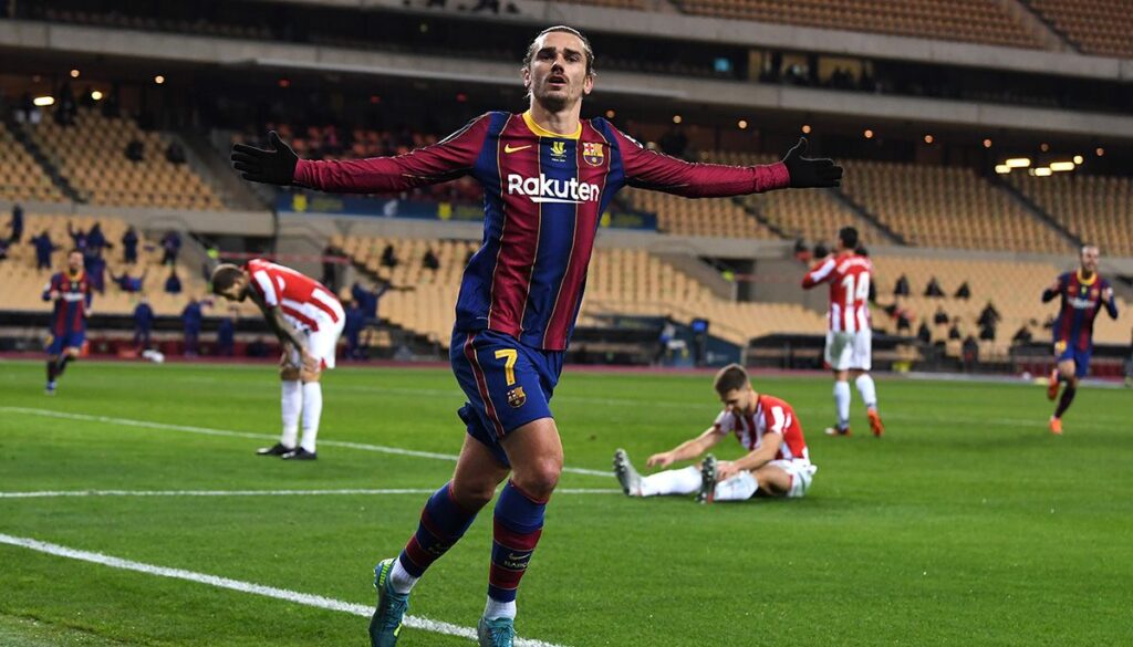 Y dicen que se esconde… Así fue el doblete de Griezmann contra el Athletic