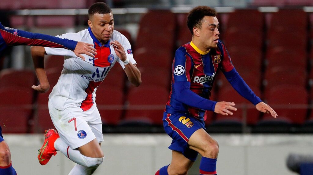 Mbappé dejó en evidencia a Sergiño Dest con la ‘ayuda’ de Dembélé