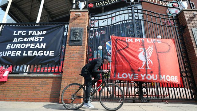 Los jugadores del Liverpool, en contra: «No nos gusta y no queremos que suceda»
