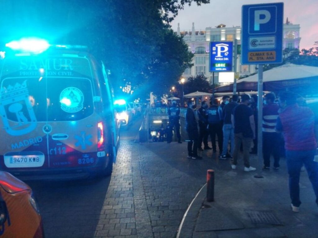 Un joven muere cuando iba a celebrar el triunfo del Atlético