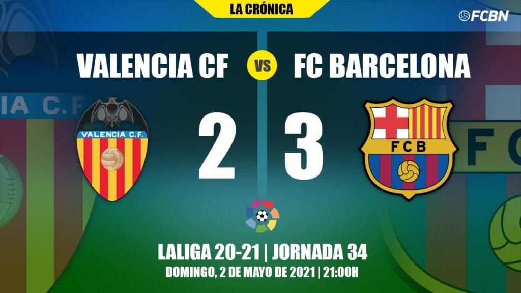 ¡El Barça sigue vivo en LaLiga! Remontada en Mestalla para luchar por el doblete