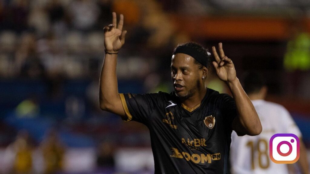 El reencuentro de Ronaldinho con varios futbolistas en Miami (fotos)