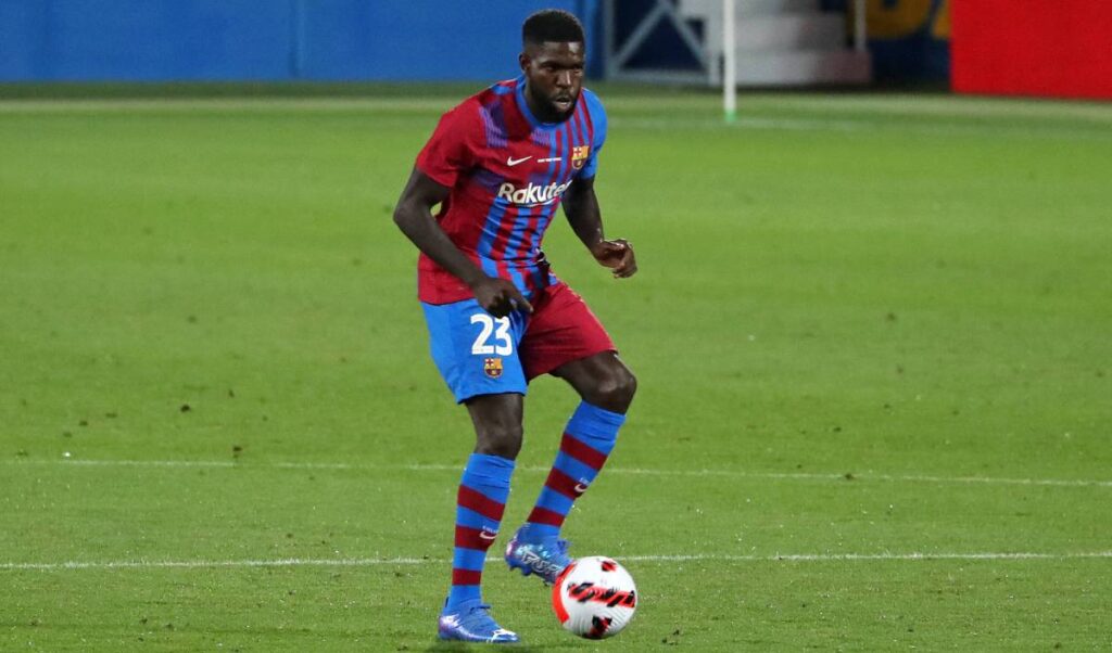 La afición azulgrana volvió a silbar a Samuel Umtiti