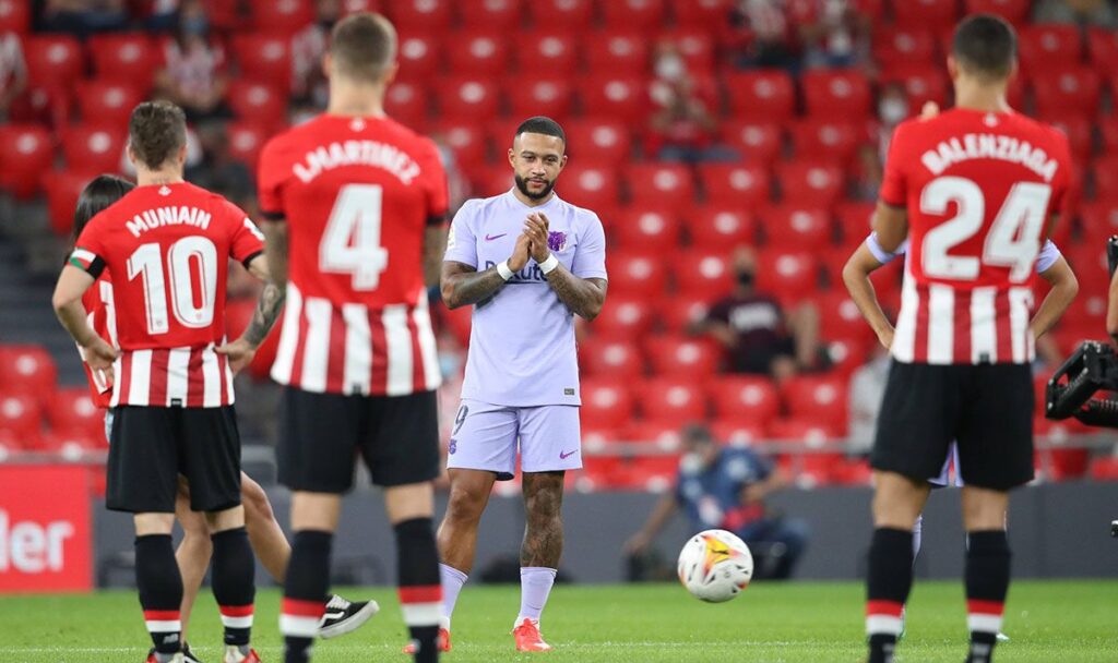 ¡VAYA CHICHARRAZO! Memphis Depay, al rescate del Barça en San Mamés