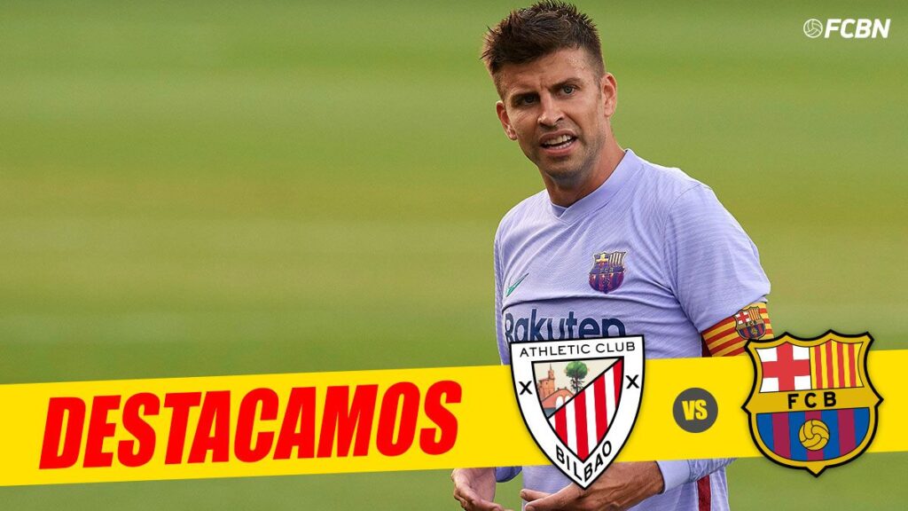 ALARMA: Gerard Piqué, lesionado en la primera mitad del Athletic-Barça