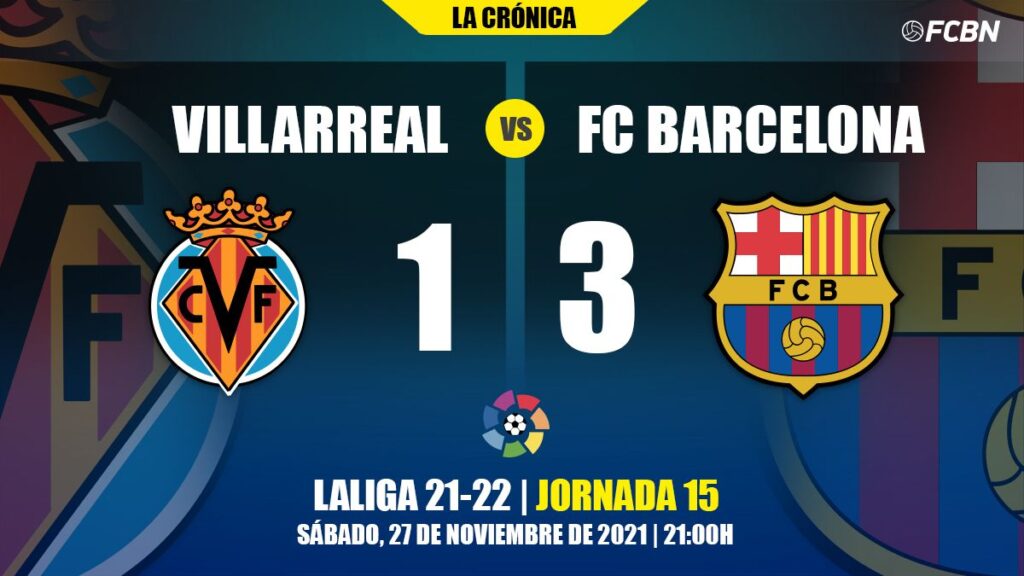 El Barça sufre y gana sobre la hora ante un combativo Villarreal (1-3)
