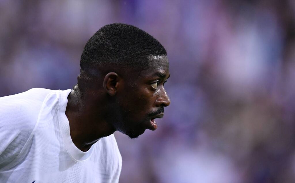 Dembélé se descuida y casi se pierde un entrenamiento