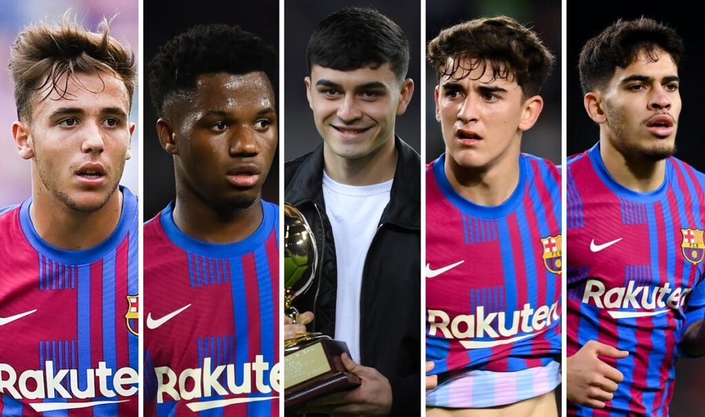 De Pedri a Abde: Los jóvenes que marcaron el 2021 del Barça