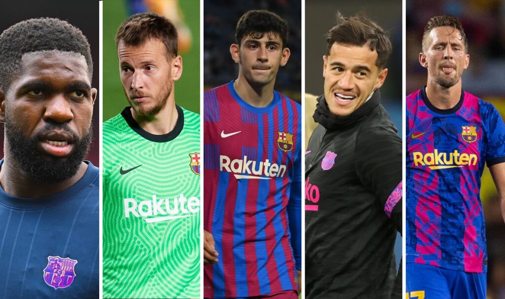El 1×1 de los jugadores ‘descartados’ del Barça y sus posibles destinos en enero