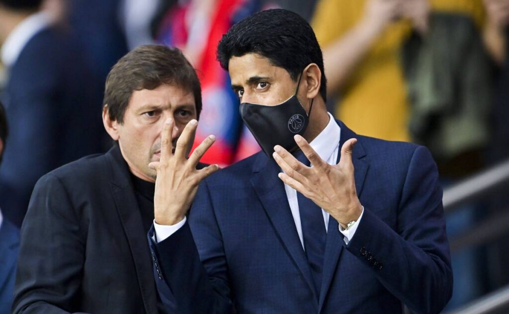 El ‘show’ de Al-Khelaïfi tras la caída del PSG: Gritos, golpes y lío con la policía