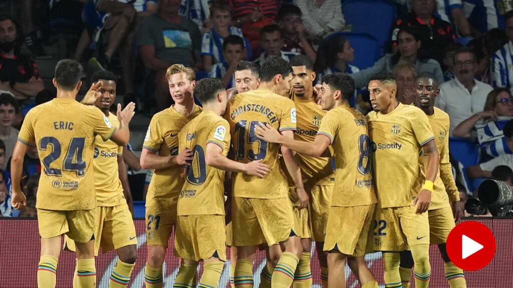 VÍDEO RESUMEN: Los goles y las mejores jugadas del Real Sociedad-Barça (1-4)