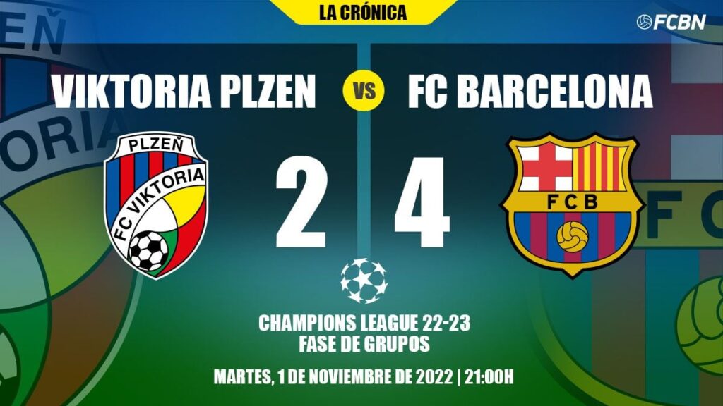 El Barça cumple con el trámite en Plzen en su adiós a la Champions (2-4)