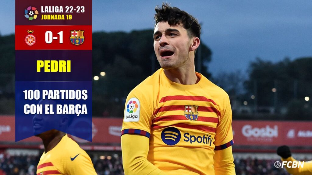 ¡Celebración a lo grande! Nuevo gol decisivo de Pedri en su partido 100 con el Barça