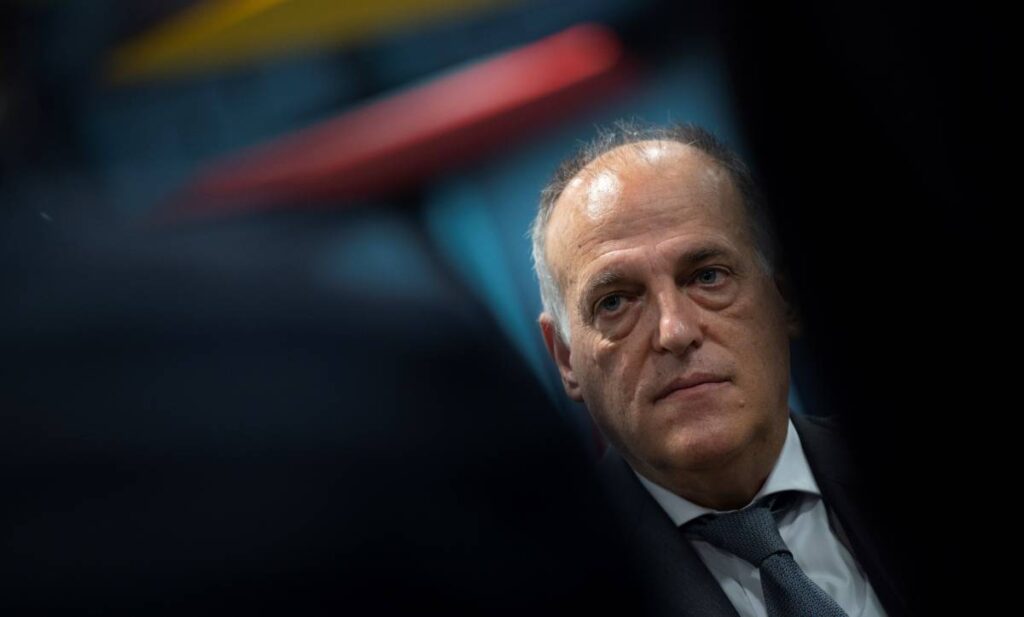 Lío con Tebas: Le acusan de haber mostrado una prueba falsa contra el Barça y él lo niega