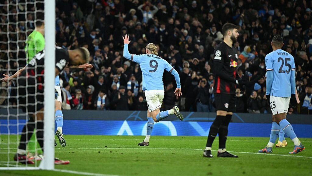Haaland iguala el récord de Messi en Champions con una ‘manita’ al Leipzig