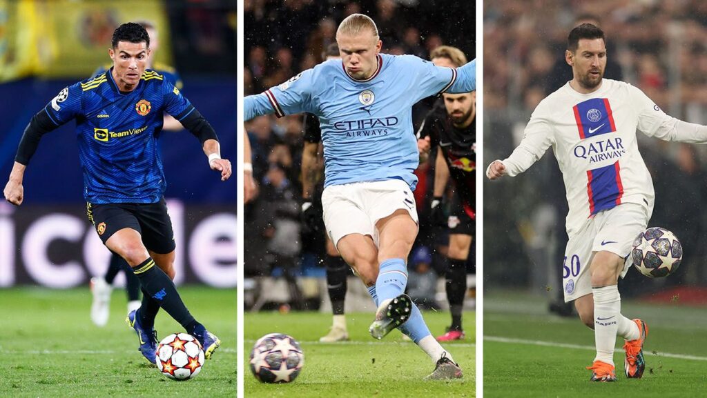 El brutal promedio goleador de Haaland en Champions: Supera ampliamente a Messi y Cristiano