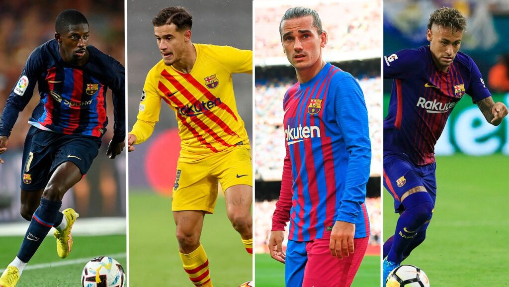 El FC Barcelona, protagonista en la lista de los 10 futbolistas por lo que más dinero se ha pagado