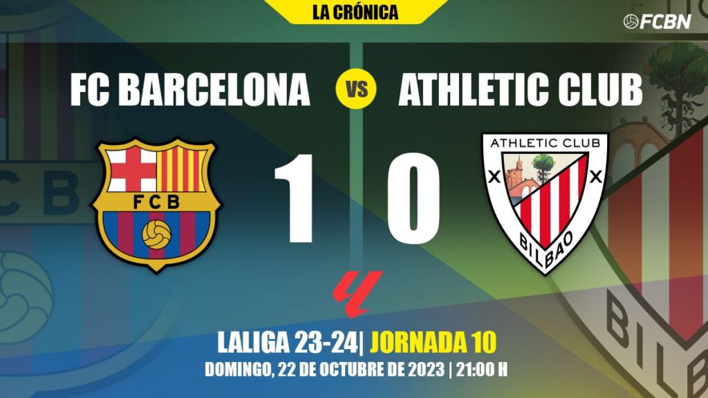 Marc Guiu desata la locura ante el Athletic y acerca al Barça al liderato (1-0)