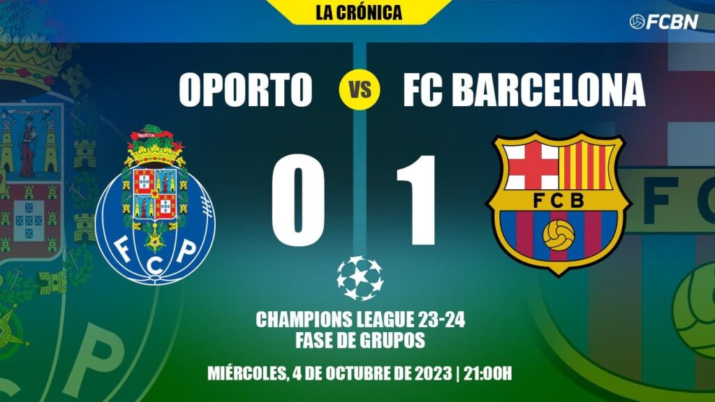 Sufrida victoria de un gris Barça en el infierno de Oporto (0-1)