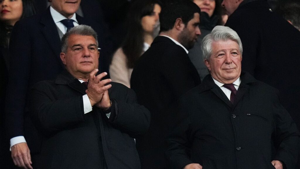 El presidente del Atlético insinúa que el Barça es culpable del ‘Caso Negreira’