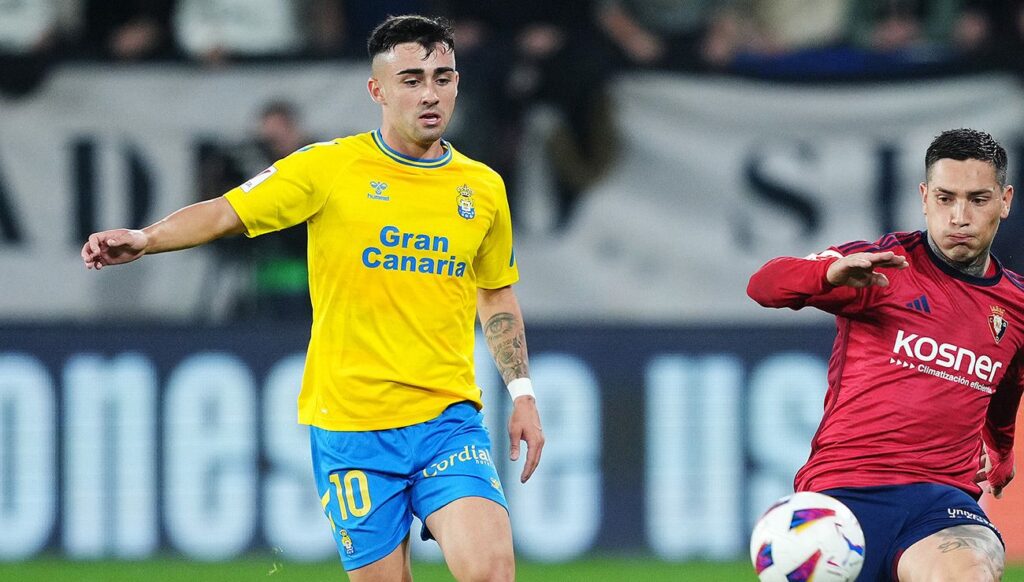 El Barça se quedará sin ver en directo a Alberto Moleiro en el duelo ante Las Palmas
