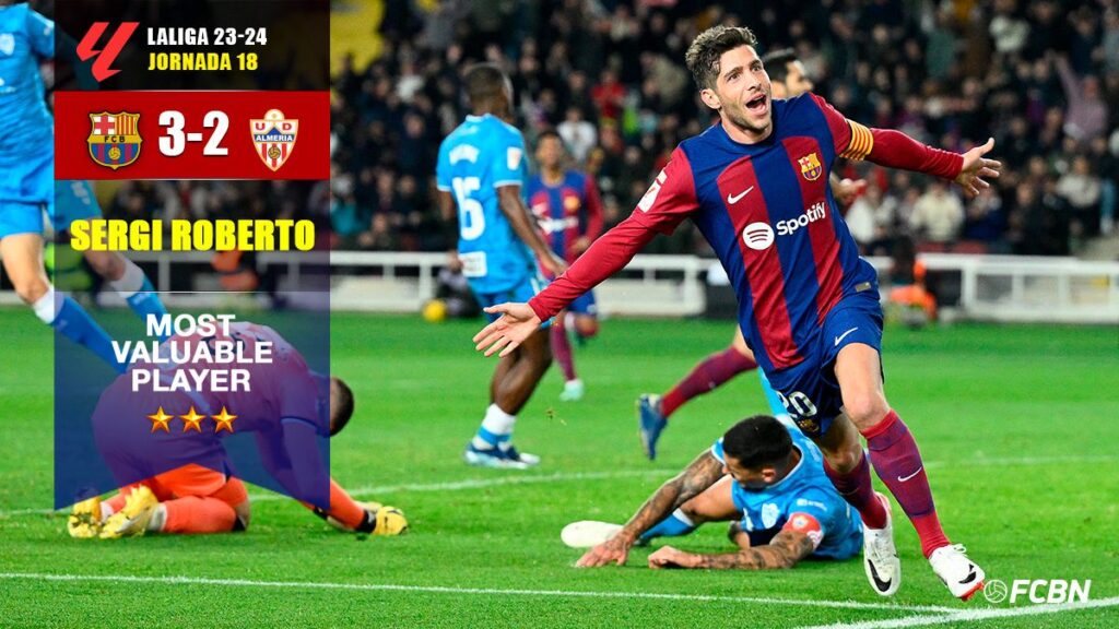¡Héroe inesperado! Doblete de Sergi Roberto para devolverle la esperanza al Barça