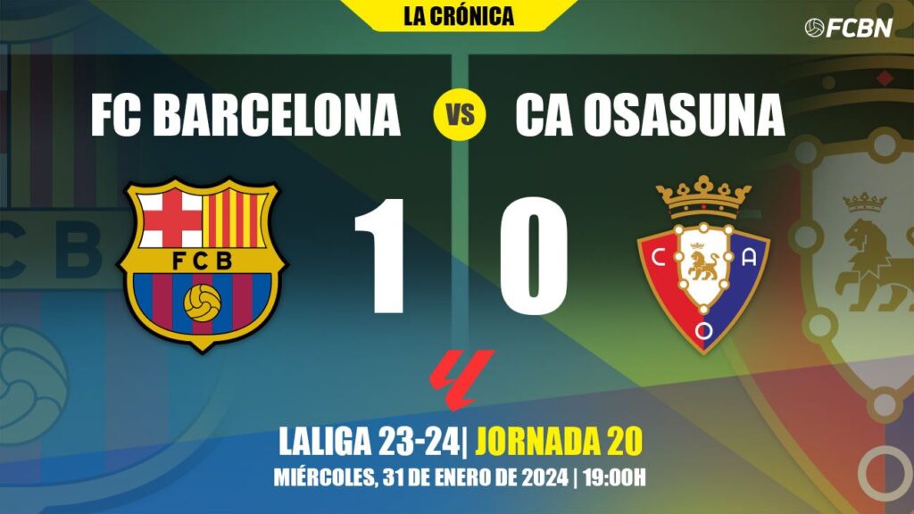Vitor Roque da ‘aire’ en Liga al FC Barcelona ante Osasuna (1-0)