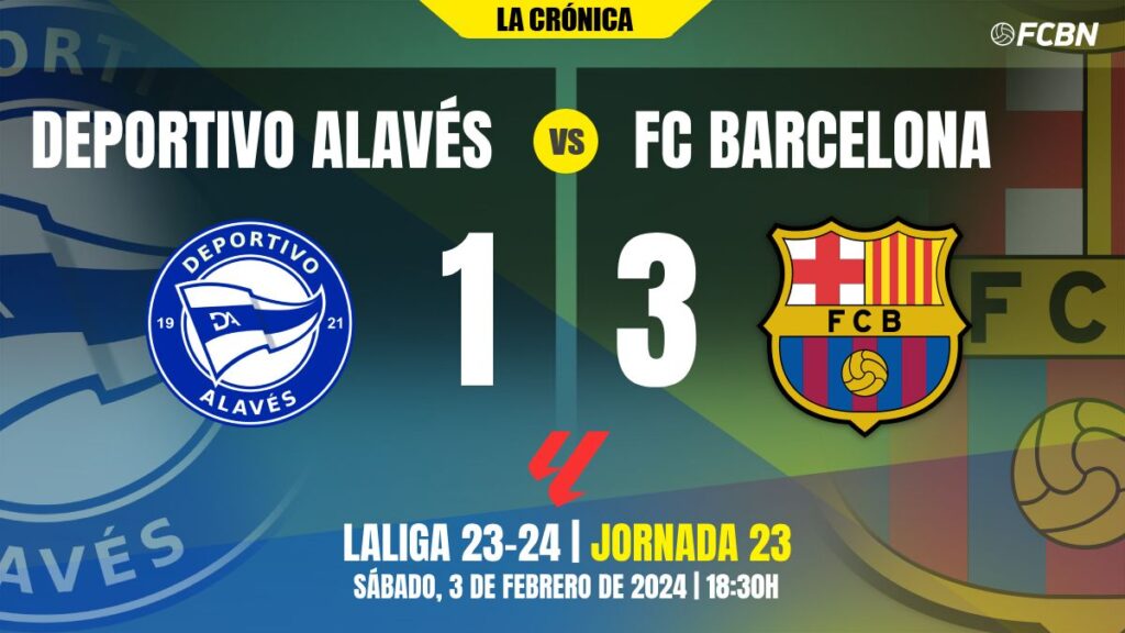 El Barça más efectivo en muchos meses ‘asalta’ Mendizorroza (1-3)